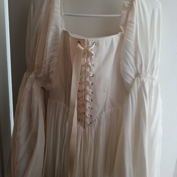 never worn whimsical white corset fairy dress for wedding or special occasion - Picture 4 of 5